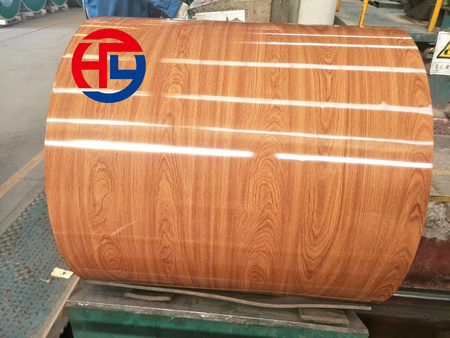 Wooden prepainted steel coil