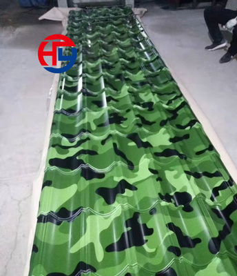 Hot dip glavalume color coated roofing tile